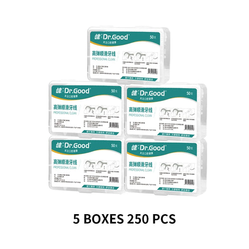 Dental floss sticks in a travel case 
