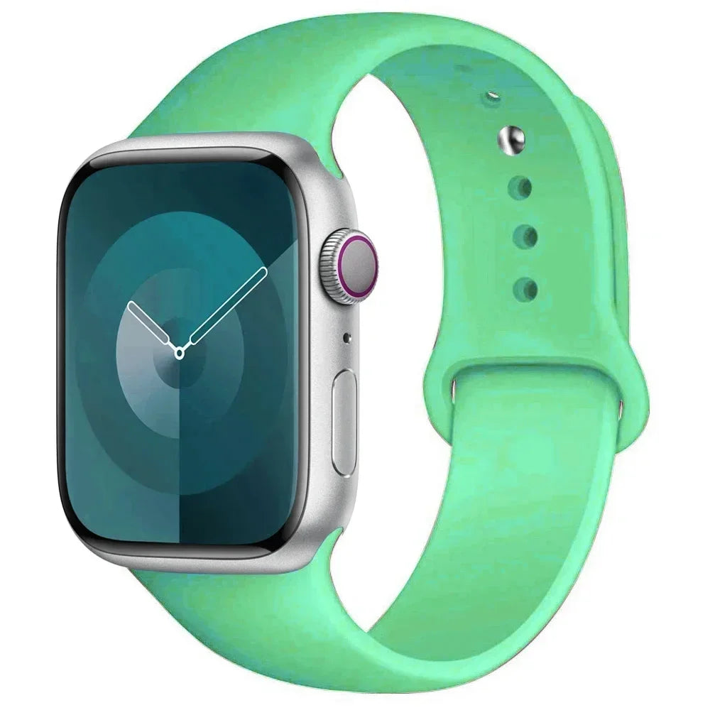 Silikon-Sportarmband Für Apple Watch Armband 49 Mm 44 Mm 45 Mm 40 Mm 41 Mm 42 Mm 38 Mm Armband Iwatch Serie 9 8 7 6 5 4 3SE Ultra 2 Correa