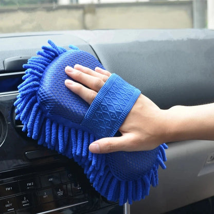 Mikrofaser Chenille Reinigungshandschuh – Weiche Saugstarke Fasern