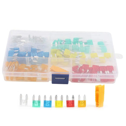 100-piece mini flat fuse set with puller 