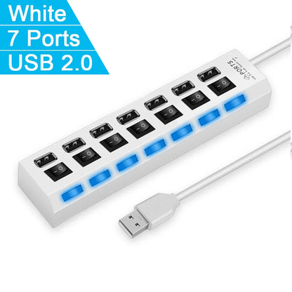 USB-2.0-Hub mit 4 oder 7 Ports