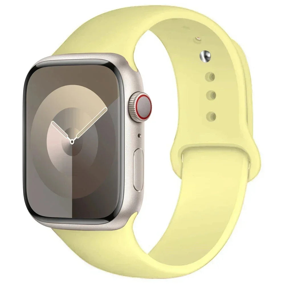 Silikon-Sportarmband Für Apple Watch Armband 49 Mm 44 Mm 45 Mm 40 Mm 41 Mm 42 Mm 38 Mm Armband Iwatch Serie 9 8 7 6 5 4 3SE Ultra 2 Correa