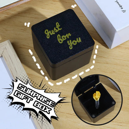 Lustiges Frank Geschenk Mittelfinger in Geschenkbox