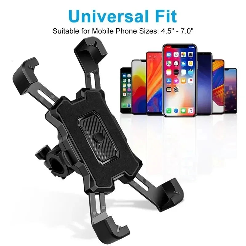 360° Fahrrad Handyhalter – mit Anti-Rutsch & Gravity-Lock