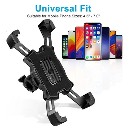 360° Fahrrad Handyhalter – mit Anti-Rutsch & Gravity-Lock