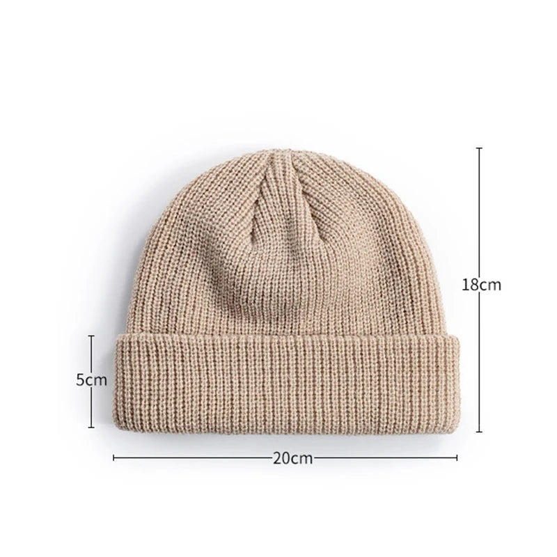 Knitted wool hat – unisex beanie 