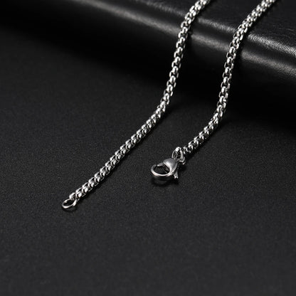 3Mm-10Mm Cuban Chain Stainless Steel Necklaces for Men Male Chains Figaro Box Chain Choker Punk Jewelry 45Cm 50Cm 60Cm