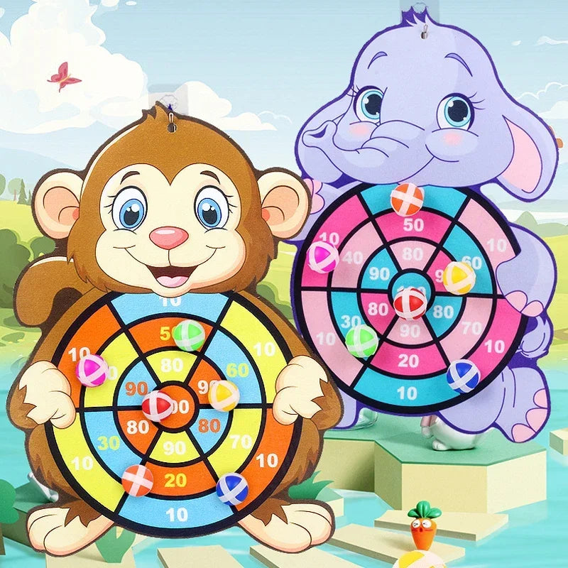Lernspiele Dartscheibe Kinderspielzeug Stickey Ball Dart Indoor Sports Kind Montessori Spiele Für Kinder Geschenke Babyspielzeug