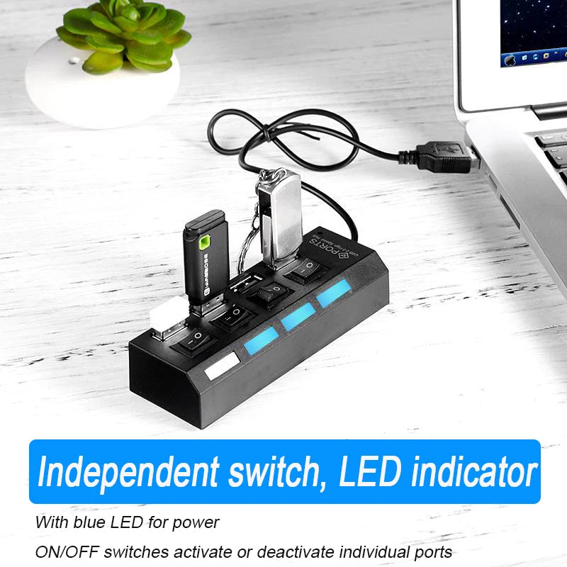 USB-2.0-Hub mit 4 oder 7 Ports
