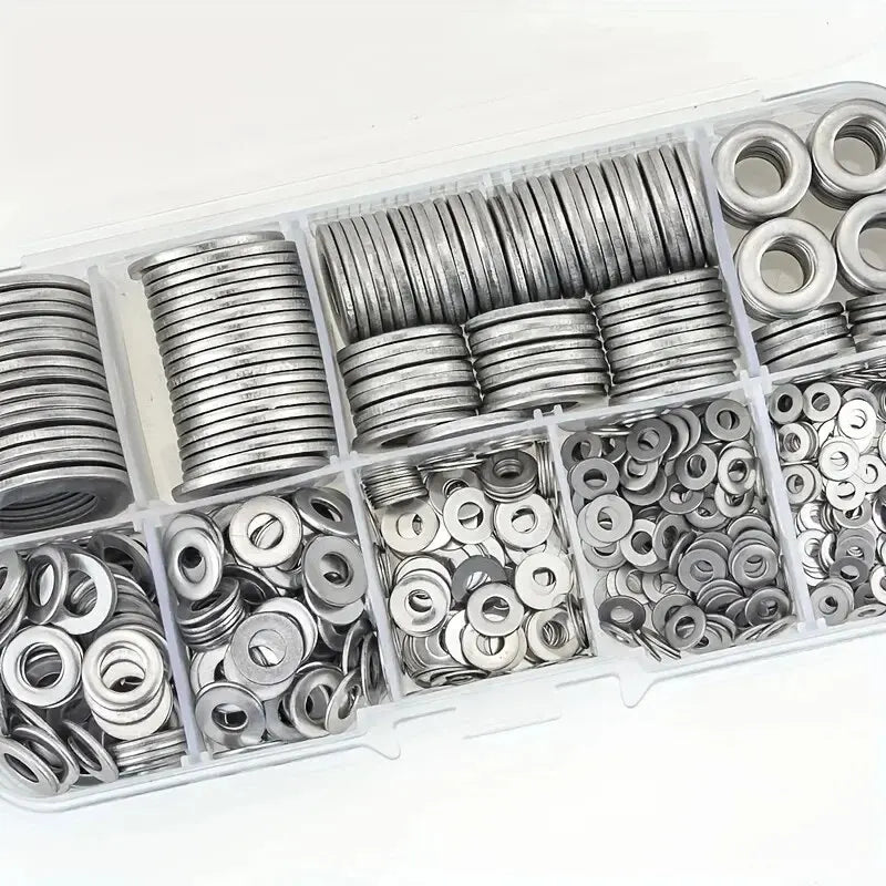 Edelstahl Unterlegscheiben Set (360–580 Stück)