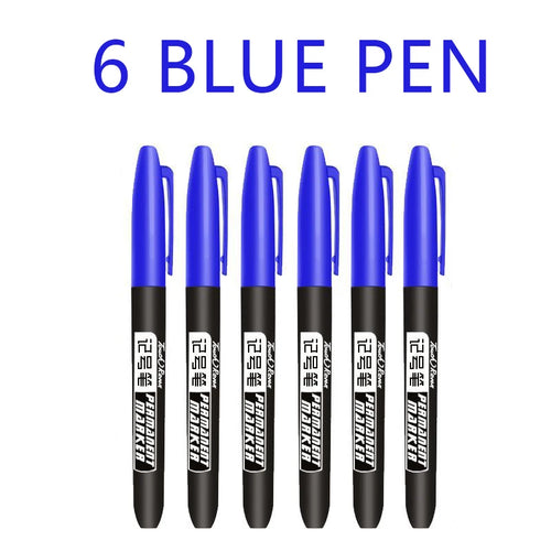 Permanent Marker Set Wasserdicht – 6 Stück