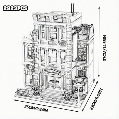 Build Your Dream City with the Street View City Building Blocks – Creative MOC Kits for Bank, Café Corner, Downtown Diner, and More!