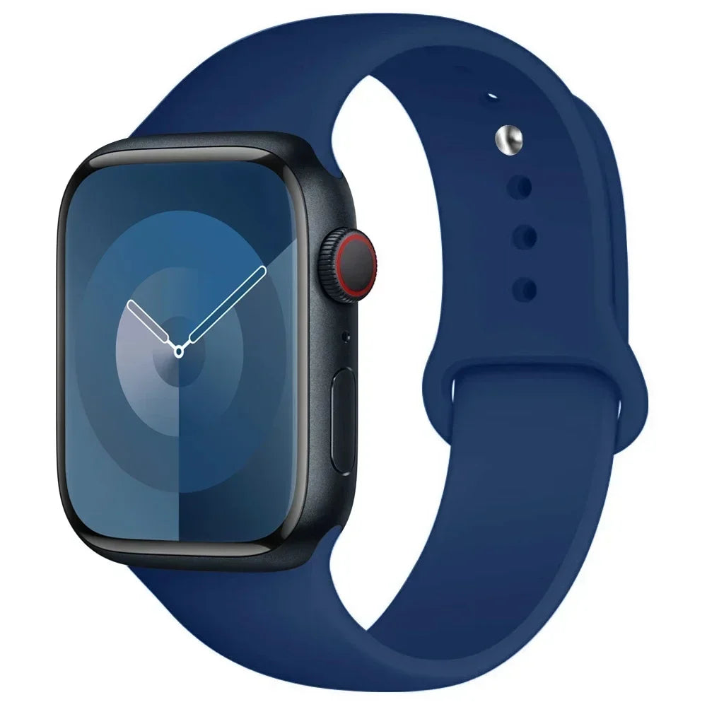Silikon-Sportarmband Für Apple Watch Armband 49 Mm 44 Mm 45 Mm 40 Mm 41 Mm 42 Mm 38 Mm Armband Iwatch Serie 9 8 7 6 5 4 3SE Ultra 2 Correa