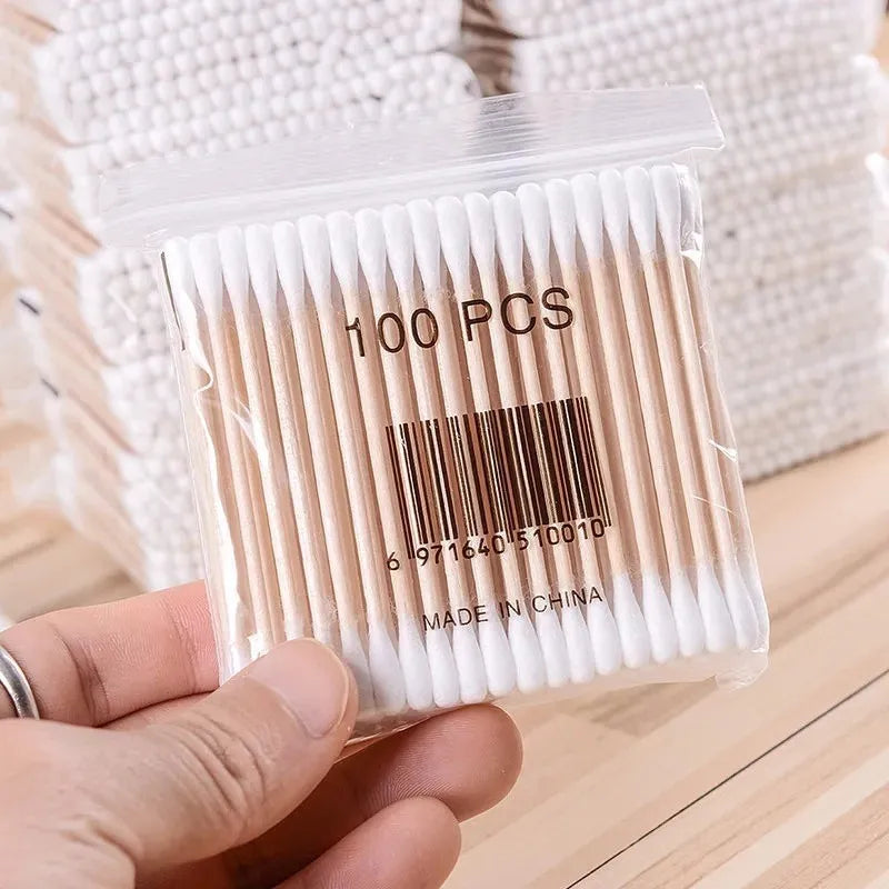 Wattestäbchen Swabs Set – Biologisch abbaubar &; perfekt für Beauty &amp; Präzisionsanwendungen