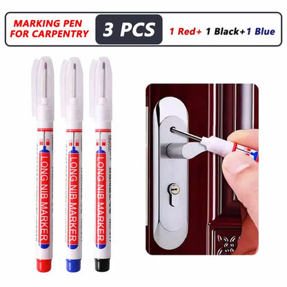Deep Hole Marker 20mm Long Tip – For metal, wood and tight spaces 