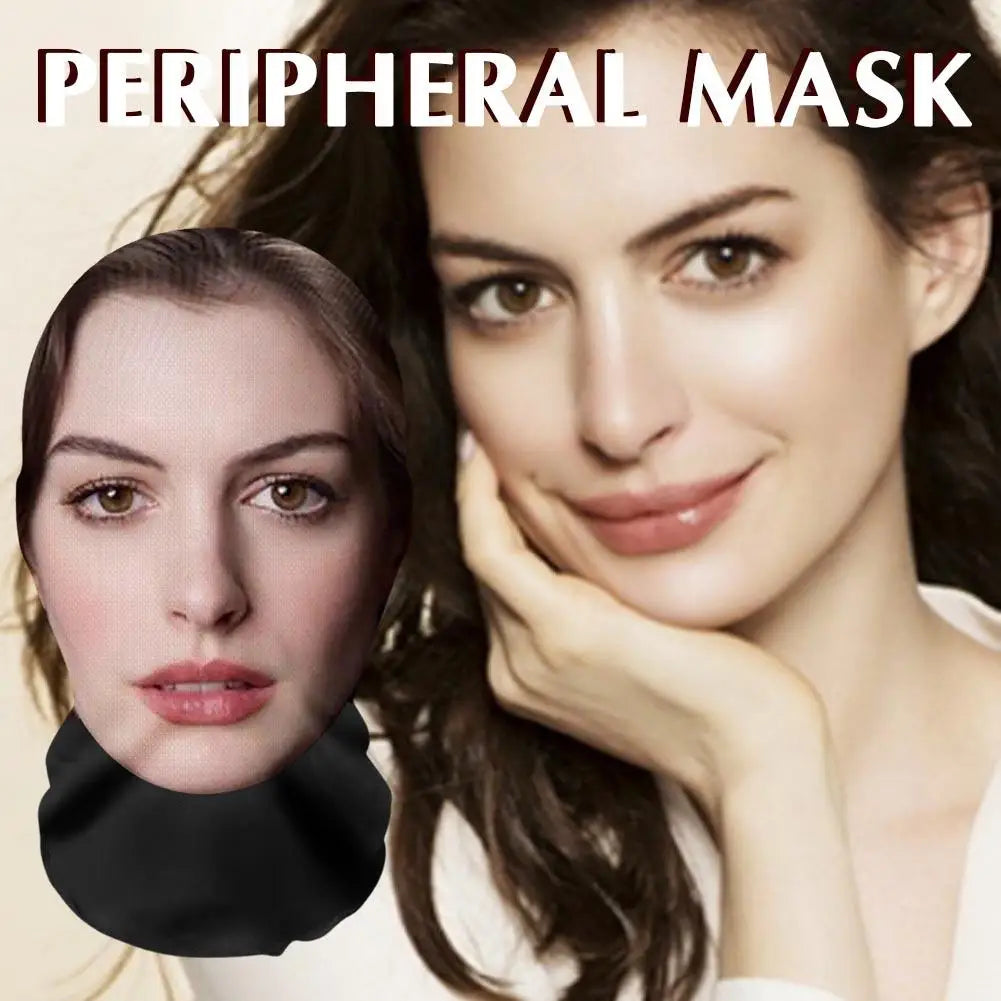 3Dpattern Mesh Gesichtsmaske Kopfbedeckung Party Cosplay Requisiten Lustiges Gesicht Bedrucktes Kopftuch Berühmte Person Eisseide Sonnencreme Kopfmaske