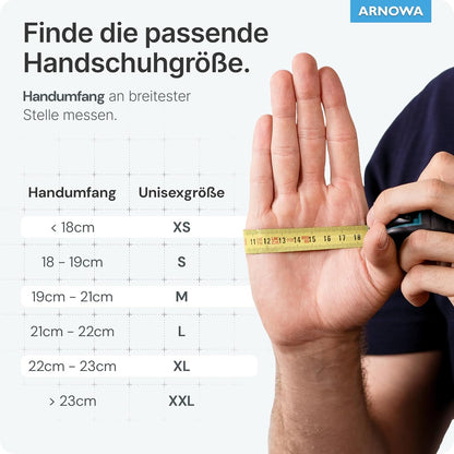 ARNOMED Einweghandschuhe 100 Stück/Box, Schwarze Nitrilhandschuhe L, Puderfreie & Latexfreie Einmalhandschuhe, Handschuhe in Gr. XS, S, M, L, XL & XXL Verfügbar