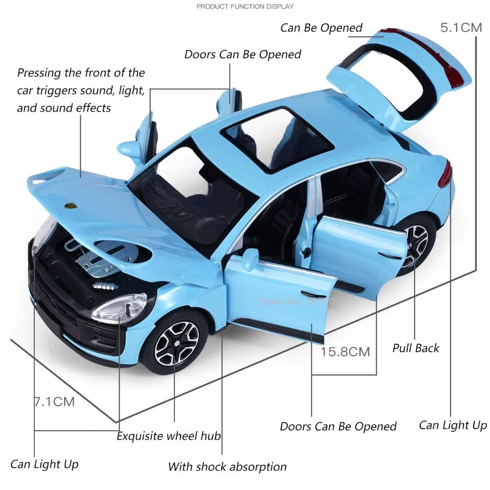 1/32 Macan T SUV Automodell Zinklegierung
