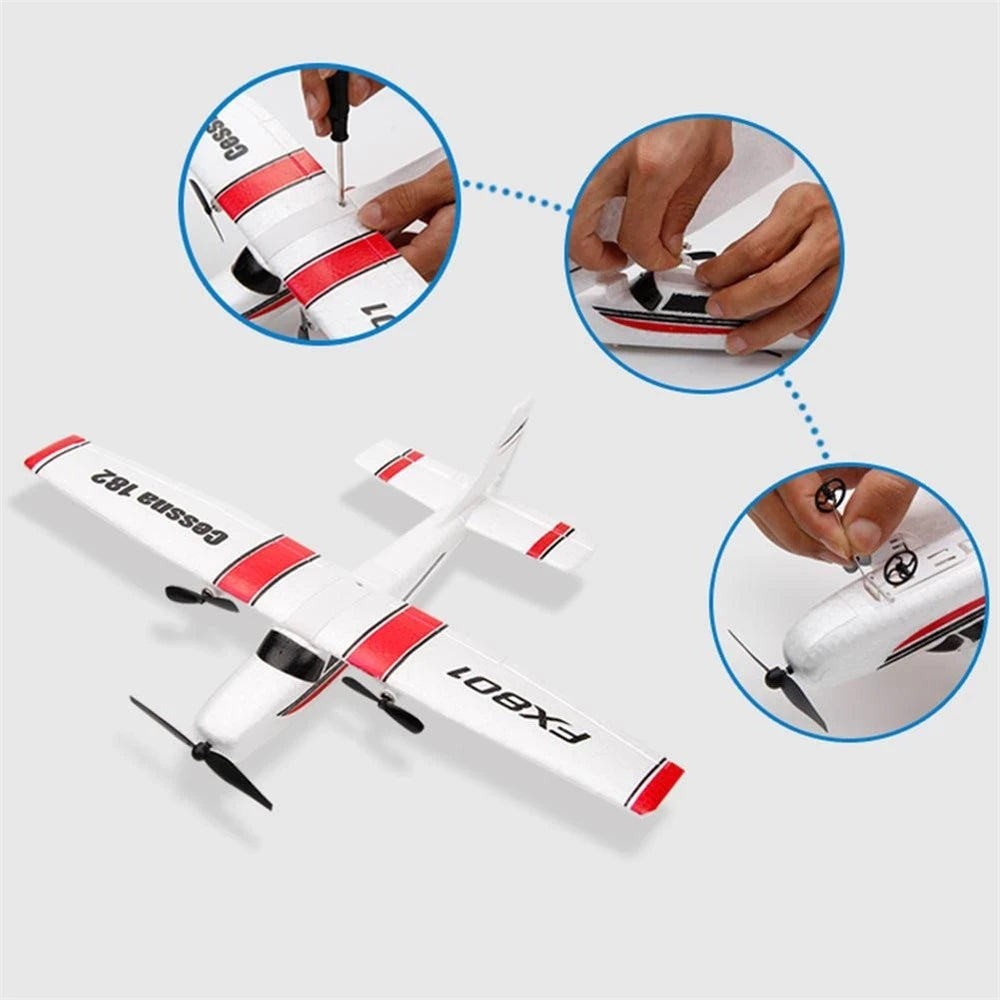 RC Flugzeug EPP Schaum 2,4G 2CH RTF Fernbedienung