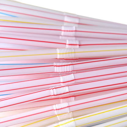 50-1000Pcs Mehrfarbige Trinkhalme Rietjes Milch Tee Bar Party Hochzeit Küche Home Zubehör Getränke Schwarz Stroh Großhandel
