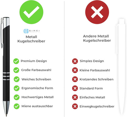 GIMEI® Metall Kugelschreiber 10 Stück