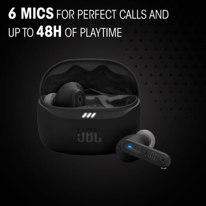 JBL Tune Beam 2, Kabellose Bluetooth-In-Ear-Kopfhörer Mit Noise-Cancelling, 48 H Wiedergabezeit, IP54 Wasser - Und Staubgeschützt, Multipoint-Verbindung, Ergonomisches Design, Schwarz